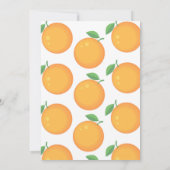 小さなかわいこちゃん、赤ん坊のシャワー男女兼用。 招待状 (裏面)