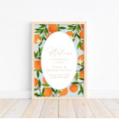 小さなかわいこちゃん |青いモダン歓迎の看板ポスター ポスター