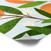 小さなかわいこちゃん |青いモダン歓迎の看板ポスター ポスター (角)