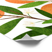 小さなかわいこちゃん | Citrus モダンWelcome Sign Poster ポスター (角)