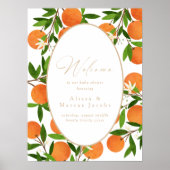 小さなかわいこちゃん | Citrus モダンWelcome Sign Poster ポスター (正面)