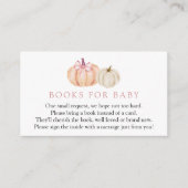 小さなかわいらしかぼちゃの本ベビーカード エンクロージャーカード (正面)