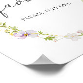 小さなかわいらしかぼちゃの赤ちゃんシャワーはサインを好む ポスター (角)