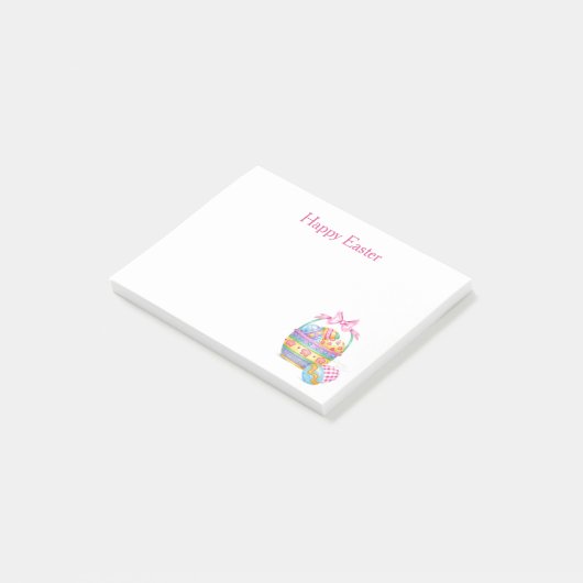 小さなかわいらしイースター卵のバスケットのノート ポストイット (アングル)