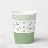 小さなかわいらしフローラアクセント 紙コップ (右)