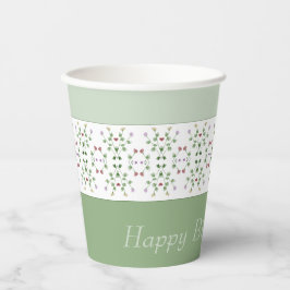 小さなかわいらしフローラアクセント 紙コップ