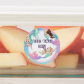 小さなかわいらし人魚シール ラベル (貼付)