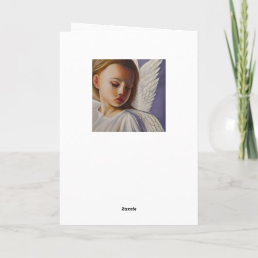 小さなかわいらし天使の子供 カード (裏面)