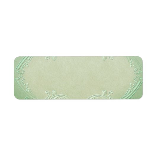 小さなかわいらし緑の薬用ラベル ラベル (正面)