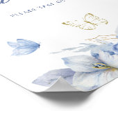 小さなかわいらし蝶の少年の赤ちゃんシャワーの好意 ポスター (角)