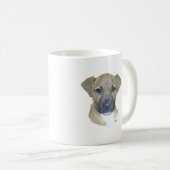 小さなけがの仔犬 - 救出！ コーヒーマグカップ (正面右)