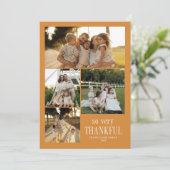 小さなことだけど とっても感謝 写真 感謝祭おめでとう シーズンカード (スタンド正面)