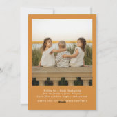 小さなことだけど とっても感謝 写真 感謝祭おめでとう シーズンカード (裏面)