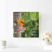 小さなことだ スクエア壁時計 (ホーム)