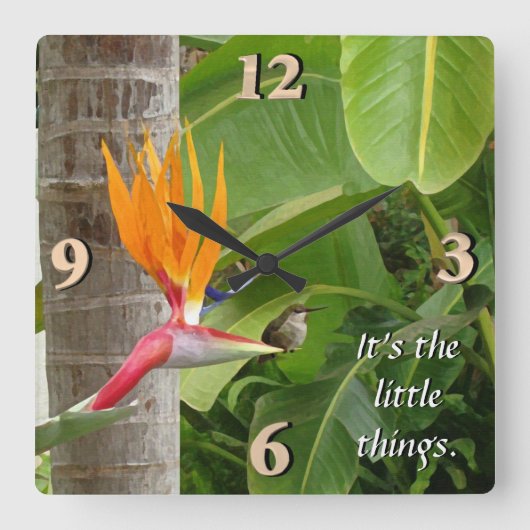 小さなことだ スクエア壁時計 (正面)