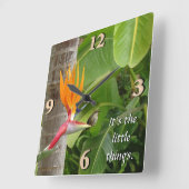 小さなことだ スクエア壁時計 (傾斜)