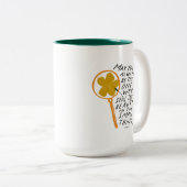 小さなことで光を見感動的る ツートーンマグカップ (正面右)