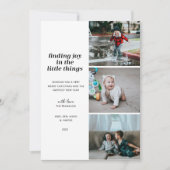 小さなことで喜びを見つける複数写真 シーズンカード (正面)