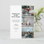 小さなことで喜びを見つける複数写真 シーズンカード (スタンド正面)