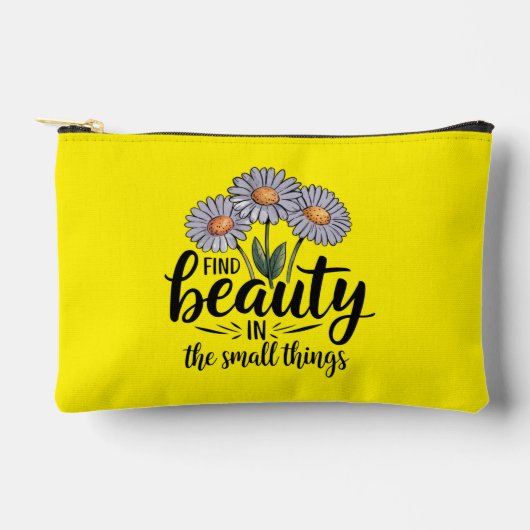 小さなことで美しいを見つける アクセサリーポーチ (正面)