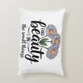 小さなことで美しいを見つける アクセントクッション (裏面(縦))