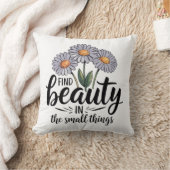 小さなことで美しいを見つける クッション (ブランケット)