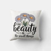 小さなことで美しいを見つける クッション (裏面)