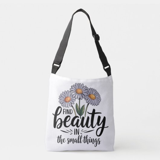 小さなことで美しいを見つける クロスボディバッグ (正面)