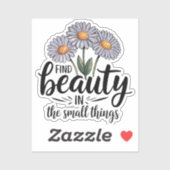 小さなことで美しいを見つける シール (シート)