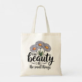 小さなことで美しいを見つける トートバッグ (裏面)