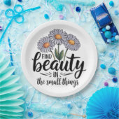 小さなことで美しいを見つける ペーパープレート (パーティー)