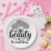 小さなことで美しいを見つける ペーパープレート (パーティー)
