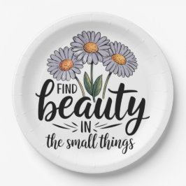 小さなことで美しいを見つける ペーパープレート