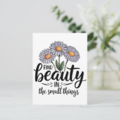 小さなことで美しいを見つける ポストカード (スタンド正面)