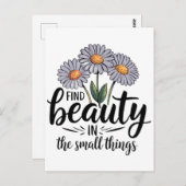 小さなことで美しいを見つける ポストカード (正面/裏面)
