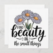 小さなことで美しいを見つける 招待状 (正面/裏面)