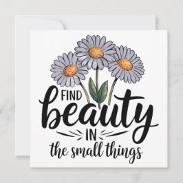 小さなことで美しいを見つける 招待状