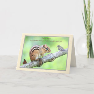 小さなことに固執：Chipmunk カード