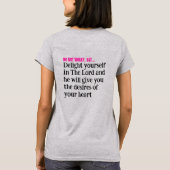 小さなことに大きな影を落とす心配事 フード Tシャツ (裏面)