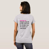 小さなことに大きな影を落とす心配事 フード Tシャツ (裏面フル)