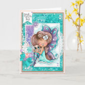 小さなことのグリーティングカードを喜ぶ カード (黄色い花)