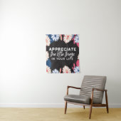 小さなことをありがたく思う引用文 タペストリー (インサイチュ)