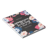 小さなことをありがたく思う引用文 ノートパッド (アングル)