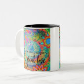 小さなことをする ツートーンマグカップ (正面左)