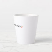 小さなことを楽しむ名言 カフェラテマグ (正面)