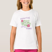 小さなことを楽しもう Tシャツ (正面)