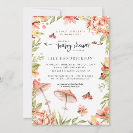 小さなてんとう虫 | 春のベイビーシャワー招待状 招待状