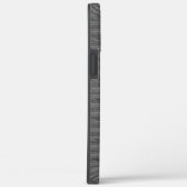 小さなとピクセストライプルで編まれた灰色 Case-Mate iPhoneケース (裏面 / 右)