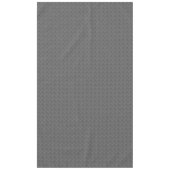小さなとピクセルストライプ化した灰色の編み込み テーブルクロス (正面)