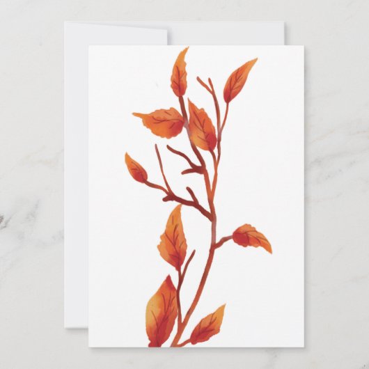 小さなどんぐりの巨大な樫の木から赤ちゃんのシャワー 招待状 (裏面)